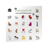 20th Century Iconic Chairs Premium Stickers